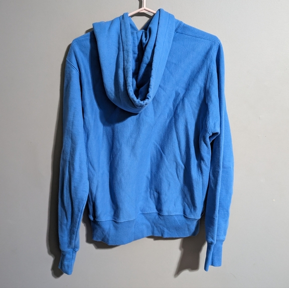 Champion reverse weave blue hoodie mini C men's Small - Picture 7 of 7